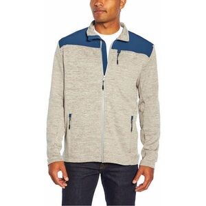 Orvis Men's Bonded Mesh Full-Zip Jacket in Light Gray/Blue M
